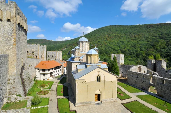 Despotovac Serbien September Mittelalterliches Serbisches Otrhodox Kloster Manasija September 2017 — Stockfoto