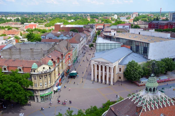 Cidade de Subotica vista panorâmica, Sérvia — Fotografia de Stock