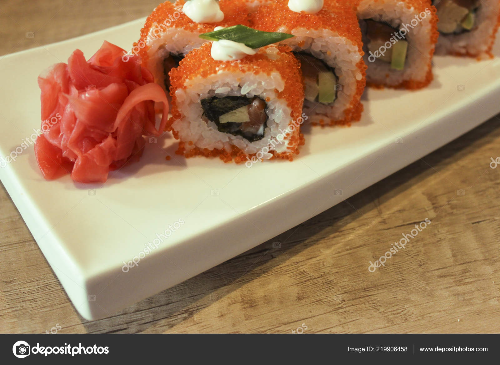California Maki Sushi Masago Masago Stock Photo Image By C Vav163