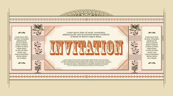 Annonces Modèle Flyer Web Mariage Autres Invitations Cartes Vœux Joyeuses — Image vectorielle