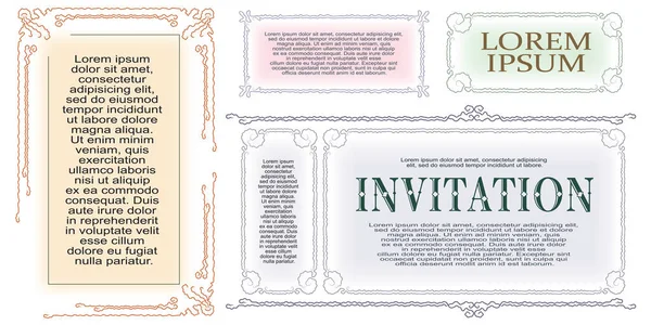 Template Advertisements Flyer Web Wedding Other Invitations Greeting Cards Happy — Stock Vector