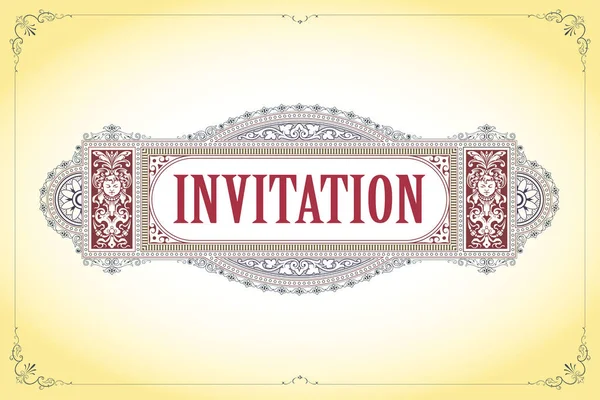 Modèle Vectoriel Flyer Invitations Cartes Vœux — Image vectorielle