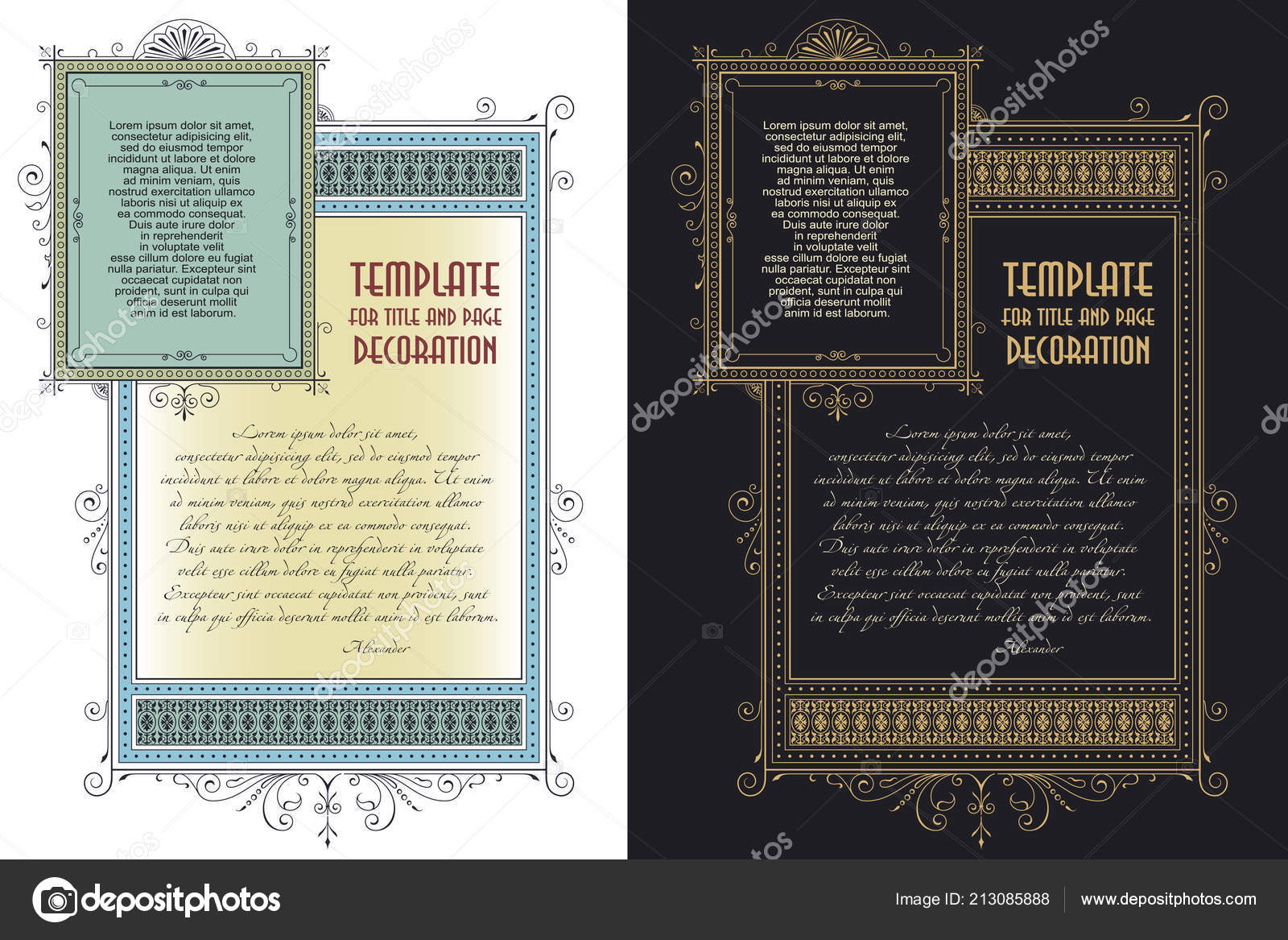 vector template flyer invitations greeting cards stock vector flyer invitations