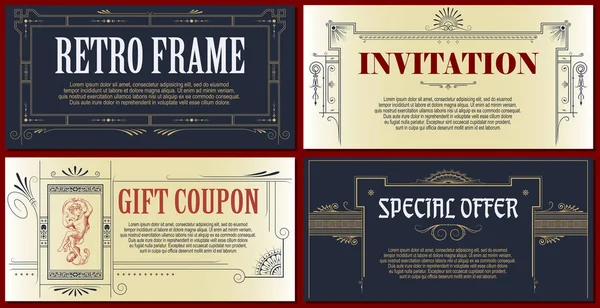 Modèle flyer, invitations ou cartes de vœux . — Image vectorielle