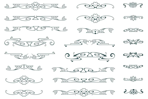 Conjunto de tatuajes tribales florales y vegetales. Vector de viñeta para labio — Archivo Imágenes Vectoriales