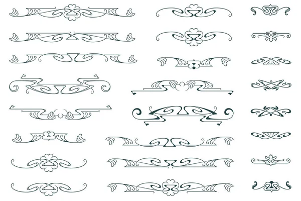 Set van bloemen en plant Tribal tatoeages. Vector vignet voor Labe — Stockvector