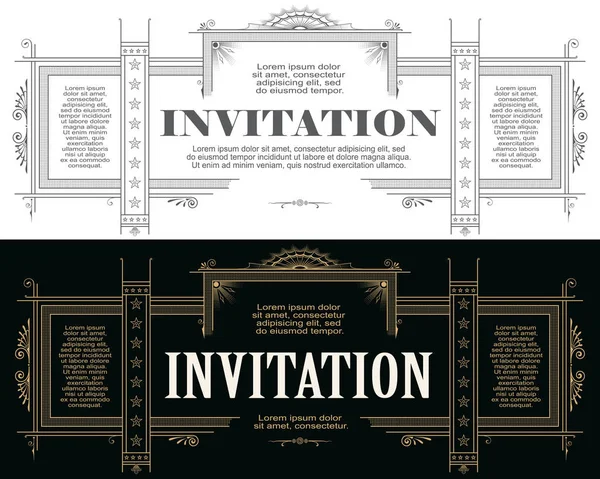 Modèle vectoriel flyer, invitations ou cartes de vœux . — Image vectorielle