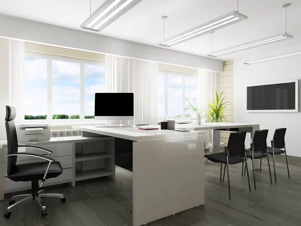 Office Interior Modern Style Rendering Royalty Free Stock Photos