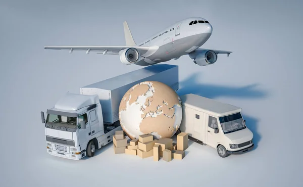Världsomspännande transport — Stockfoto