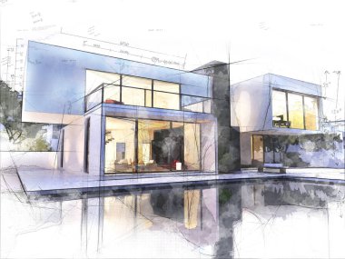 Modern mimari çizim