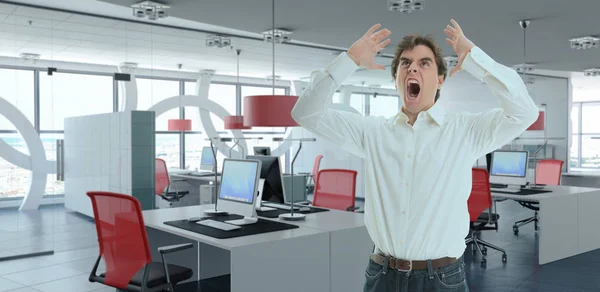 Anger at work — Stock Photo, Image