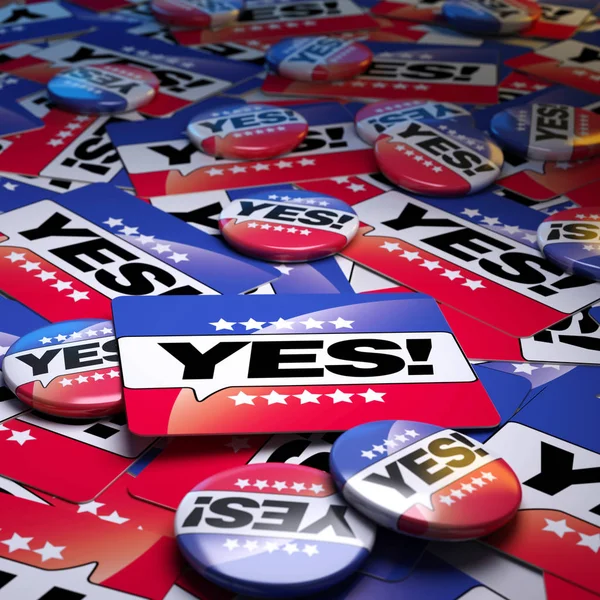 Vote Yes — Stock Photo, Image