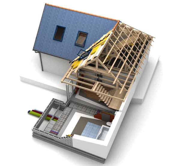 Huisbouw technische — Stockfoto