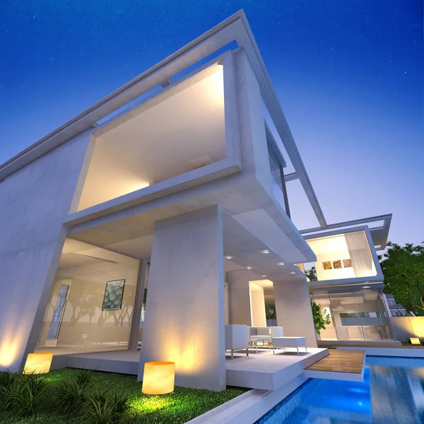 View of modern house — Stock Photo, Image