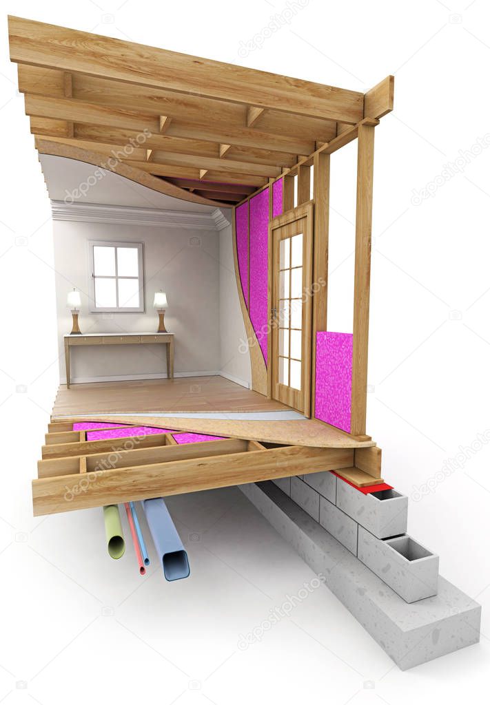 Room section architecture technical explanation