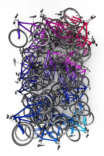 Fahrradstapel — Stockfoto