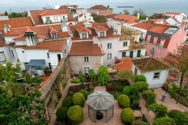 Lisbonské střechy — Stock fotografie