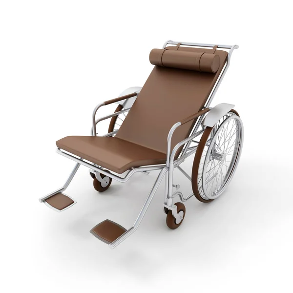 Brown Chaise longue wheelchair — Stock Photo, Image