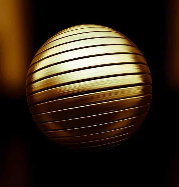 Globe metal golden — Stock Photo, Image