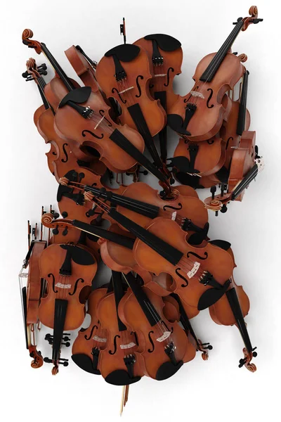 ヴァイオリンパイル — ストック写真