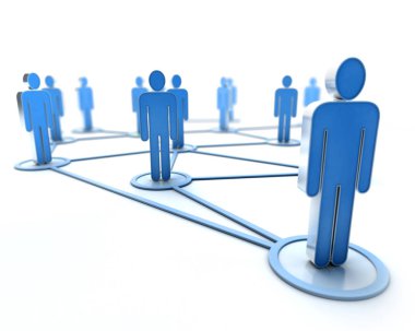 iletişim ağı mavi