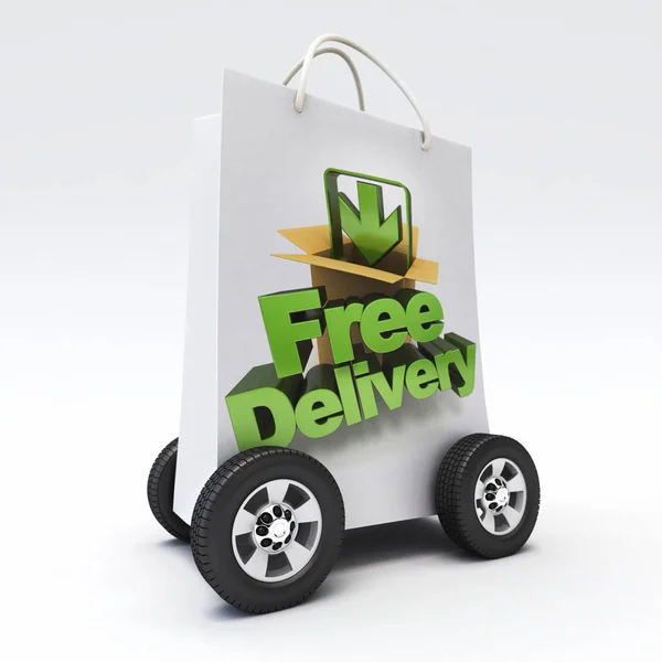 Free delivery — Stock Photo, Image