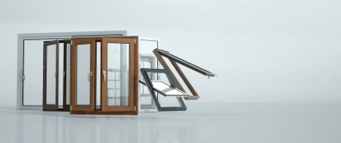 Farklı türde ve biçimlerdeki pencerelerin 3B görüntülenmesi