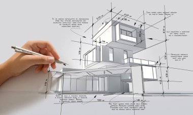 Modern bir bina projesinde el işleme özellikleri eklendiğinde, bu tasarım amaçları için sahte bir metindir