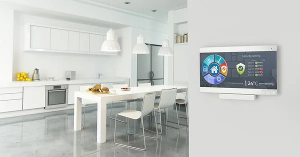 Home Automation Control Station Modern Home — Stock Photo, Image