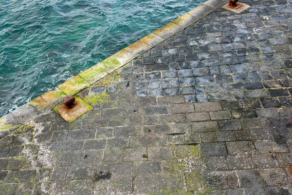 Vista Aérea Del Mar Puerto — Foto de Stock