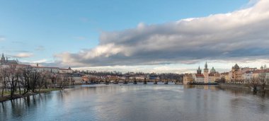 Prag 'ın panoramik görünümü 