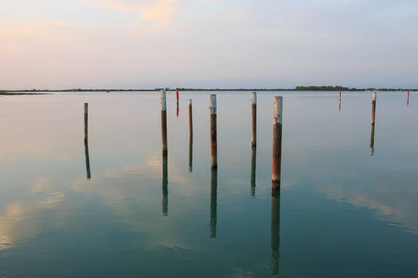 Gün Batımında Bibione Gölü — Stok fotoğraf