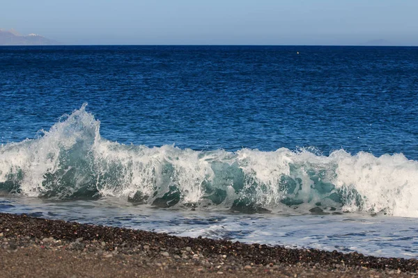 Zee Golven Het Strand — Stockfoto