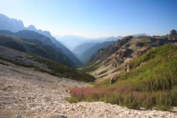 Panorama Sulle Dolomiti Vicino Alle Tre Cime Lavaredo — Foto Stock