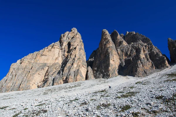 Panoráma Dolomitok Három Csúcs Lavaredo Közelében — Stock Fotó