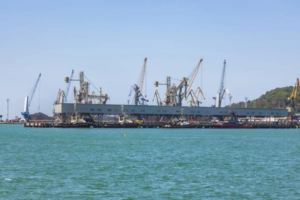Toeapse Rusland Juli 2018 Seaport Gebied Kranen Industrieel District Toeapse — Stockfoto