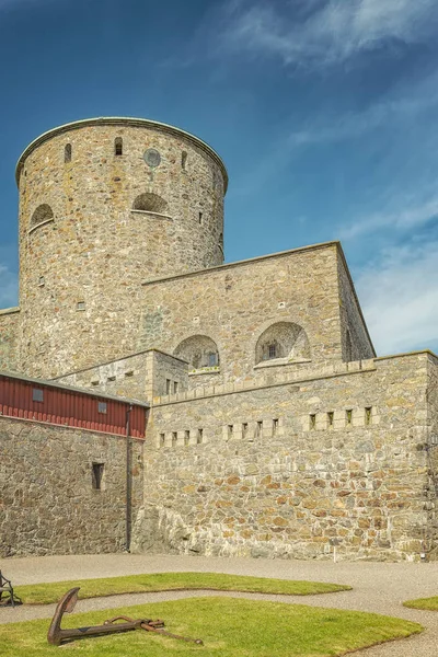 Carlsten Est Une Forteresse Pierre Située Par Marstrand Sur Une — Photo