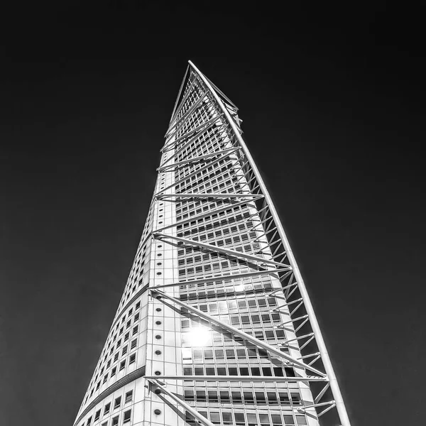 The Turning Torso is a residential skyscraper in Malmo, Sweden and the tallest building in the Nordic countries.