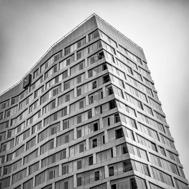 Malmö, İsveç - 05 Ocak 2019: Malmo Hyllie yeni binasında. Bir yeni bölge, Malmö, yaklaşık 45.000 metrekare kapsayan bir proje için.