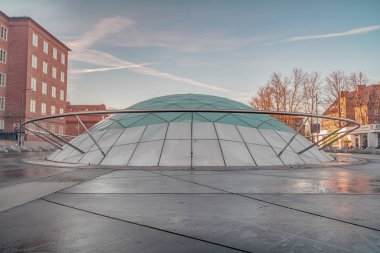 Malmö, İsveç - 05 Ocak 2019: Tivoli İstasyonu dış Malmo, İsveç.