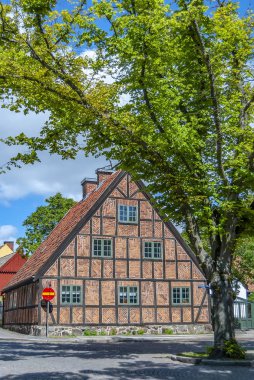 İsveç Lund şehir sokak sahne.