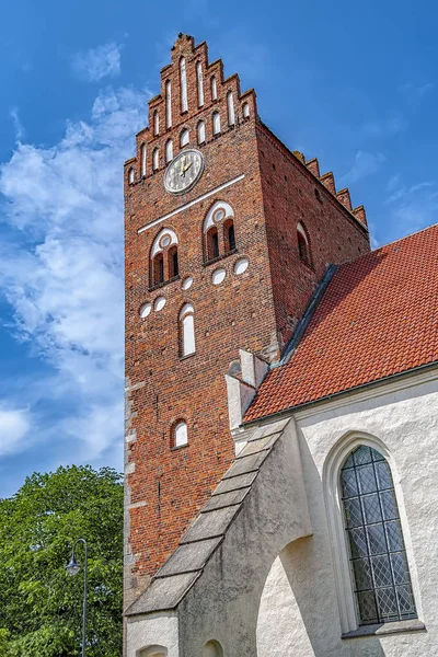 Saint Marys Een Oude Middeleeuwse Kerk Zweedse Stad Van Ahus — Stockfoto