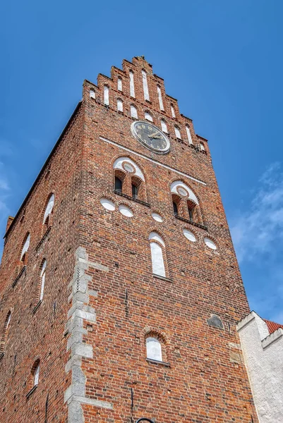 Saint Marys Een Oude Middeleeuwse Kerk Zweedse Stad Van Ahus — Stockfoto