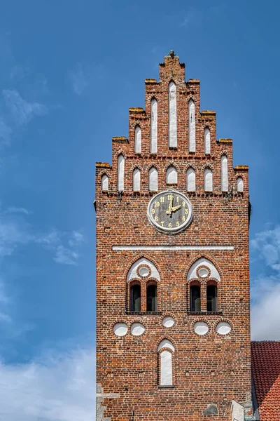 Saint Marys Starý Středověký Kostel Švédském Městě Ahus — Stock fotografie