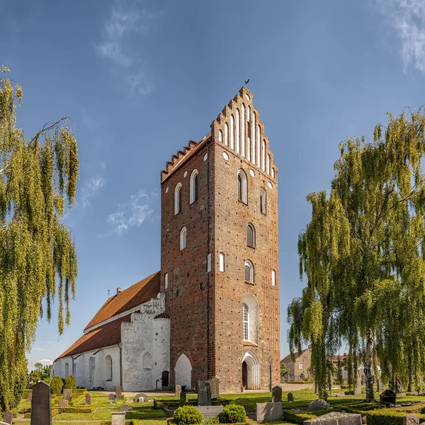 Obrázek Staré Středověké Církve Švédském Městě Bastad — Stock fotografie