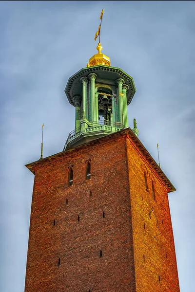 ストックホルム市庁舎の鐘塔 — ストック写真