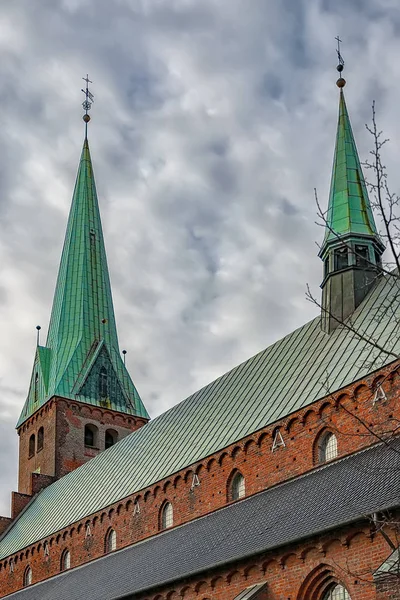 Helsingor Iglesia de San Olaf Steeples —  Fotos de Stock