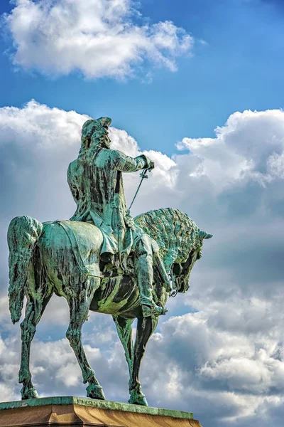 Статуя Хельсингборга Магнуса Стенбока — стоковое фото