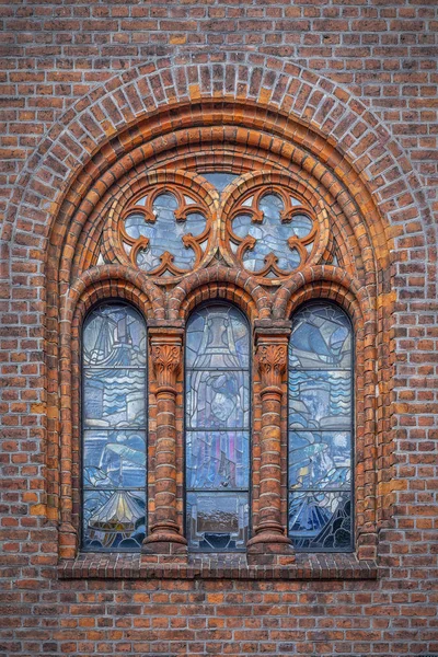 Helsingor タウンホール窓 — ストック写真