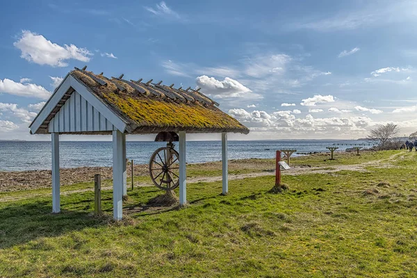 Snekkersten strand Dániában — Stock Fotó